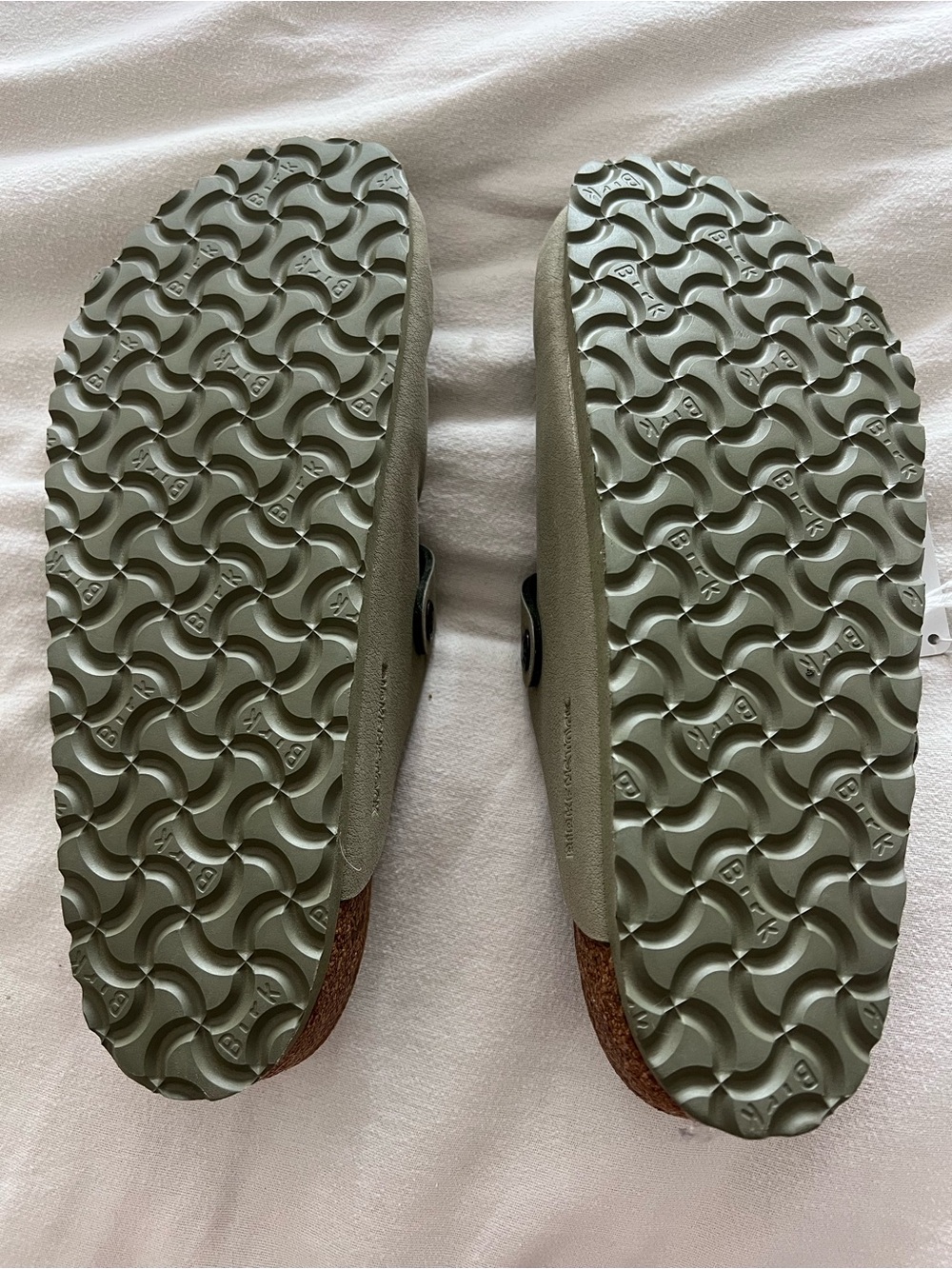 Birkenstock Vegan Boston Clog Size 40 - Khaki Green NWT - Picture 6 of 7